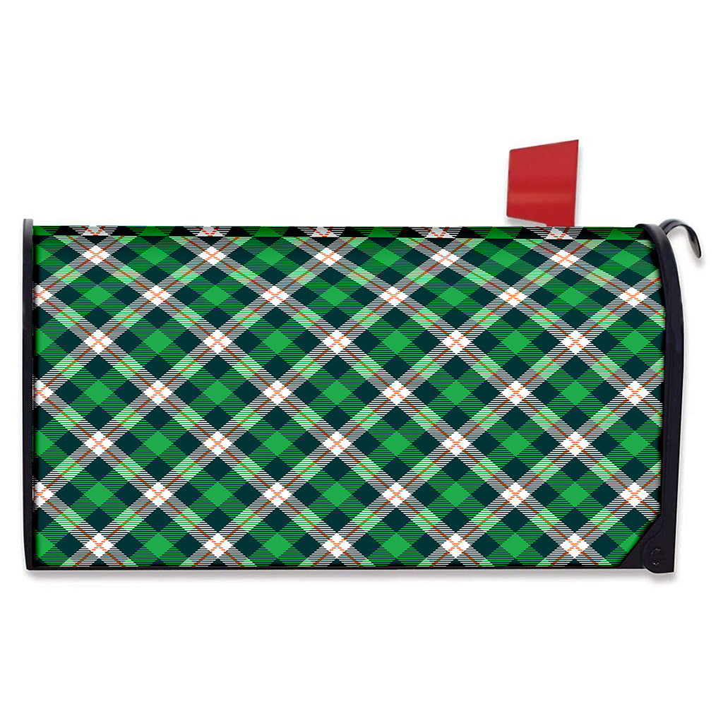 Saint Patrick's Day Irish Tartan Print Mailbox Cover