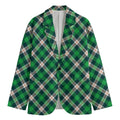 Saint Patrick's Day Irish Tartan Print Men's Blazer