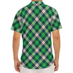 Saint Patrick's Day Irish Tartan Print Men's Deep V-Neck Shirt