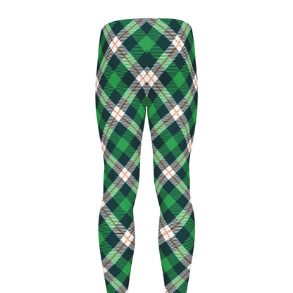 Saint Patrick's Day Irish Tartan Print Men's leggings