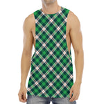 Saint Patrick's Day Irish Tartan Print Men's Muscle Tank Top