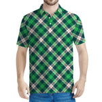 Saint Patrick's Day Irish Tartan Print Men's Polo Shirt