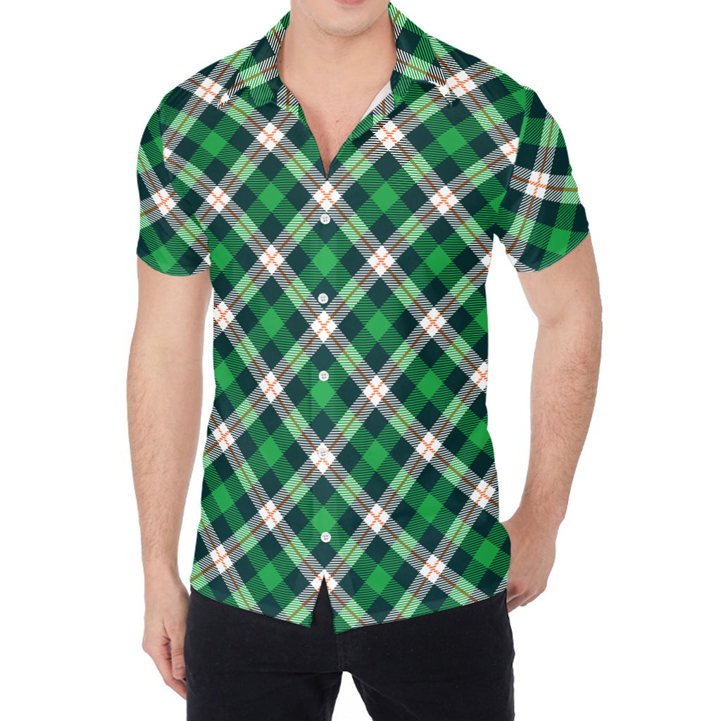 Saint Patrick's Day Irish Tartan Print Men's Shirt