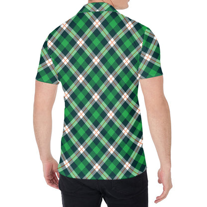 Saint Patrick's Day Irish Tartan Print Men's Shirt