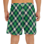 Saint Patrick's Day Irish Tartan Print Men's Split Running Shorts