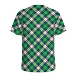 Saint Patrick's Day Irish Tartan Print Men's Sports T-Shirt