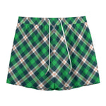 Saint Patrick's Day Irish Tartan Print Mesh Shorts