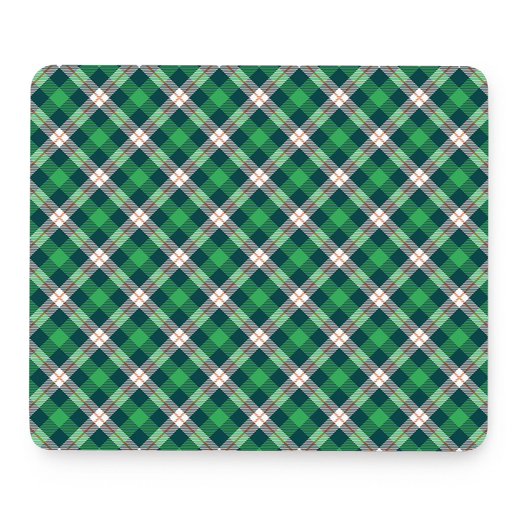 Saint Patrick's Day Irish Tartan Print Mouse Pad