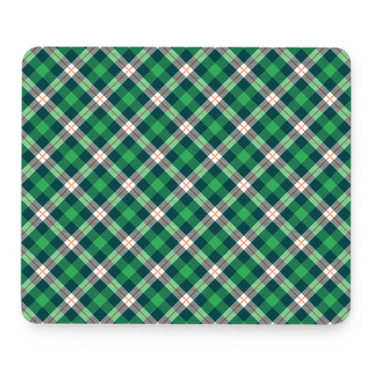 Saint Patrick's Day Irish Tartan Print Mouse Pad