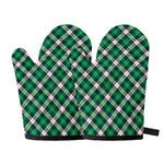 Saint Patrick's Day Irish Tartan Print Oven Mitts