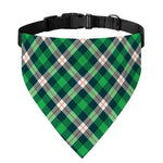 Saint Patrick's Day Irish Tartan Print Over The Collar Dog Bandana