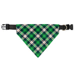 Saint Patrick's Day Irish Tartan Print Over The Collar Dog Bandana