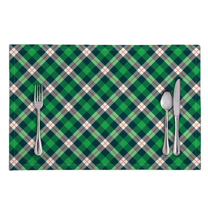 Saint Patrick's Day Irish Tartan Print Placemat