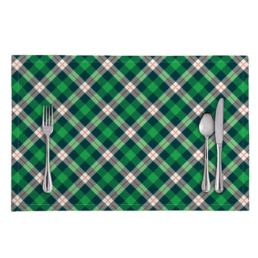 Saint Patrick's Day Irish Tartan Print Placemat
