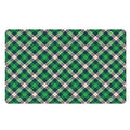Saint Patrick's Day Irish Tartan Print Polyester Doormat