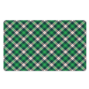 Saint Patrick's Day Irish Tartan Print Polyester Doormat