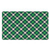 Saint Patrick's Day Irish Tartan Print Polyester Doormat