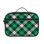 Saint Patrick's Day Irish Tartan Print Portable Lunch Bag