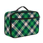 Saint Patrick's Day Irish Tartan Print Portable Lunch Bag