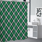 Saint Patrick's Day Irish Tartan Print Premium Shower Curtain