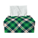 Saint Patrick's Day Irish Tartan Print Rectangle Tissue Box Cover