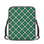 Saint Patrick's Day Irish Tartan Print Rectangular Crossbody Bag