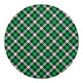 Saint Patrick's Day Irish Tartan Print Round Blanket