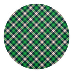 Saint Patrick's Day Irish Tartan Print Round Blanket