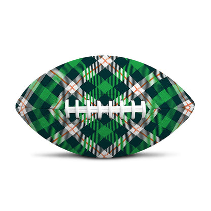 Saint Patrick's Day Irish Tartan Print Rugby Ball