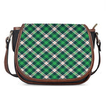 Saint Patrick's Day Irish Tartan Print Saddle Bag