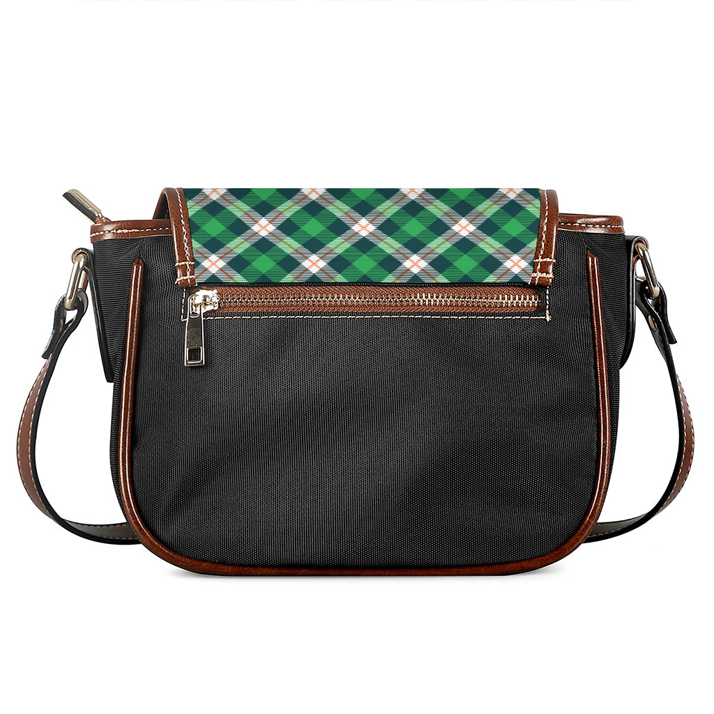 Saint Patrick's Day Irish Tartan Print Saddle Bag