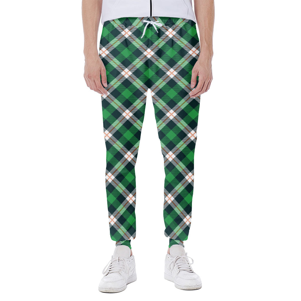 Saint Patrick's Day Irish Tartan Print Scuba Joggers