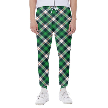 Saint Patrick's Day Irish Tartan Print Scuba Joggers