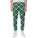 Saint Patrick's Day Irish Tartan Print Scuba Joggers
