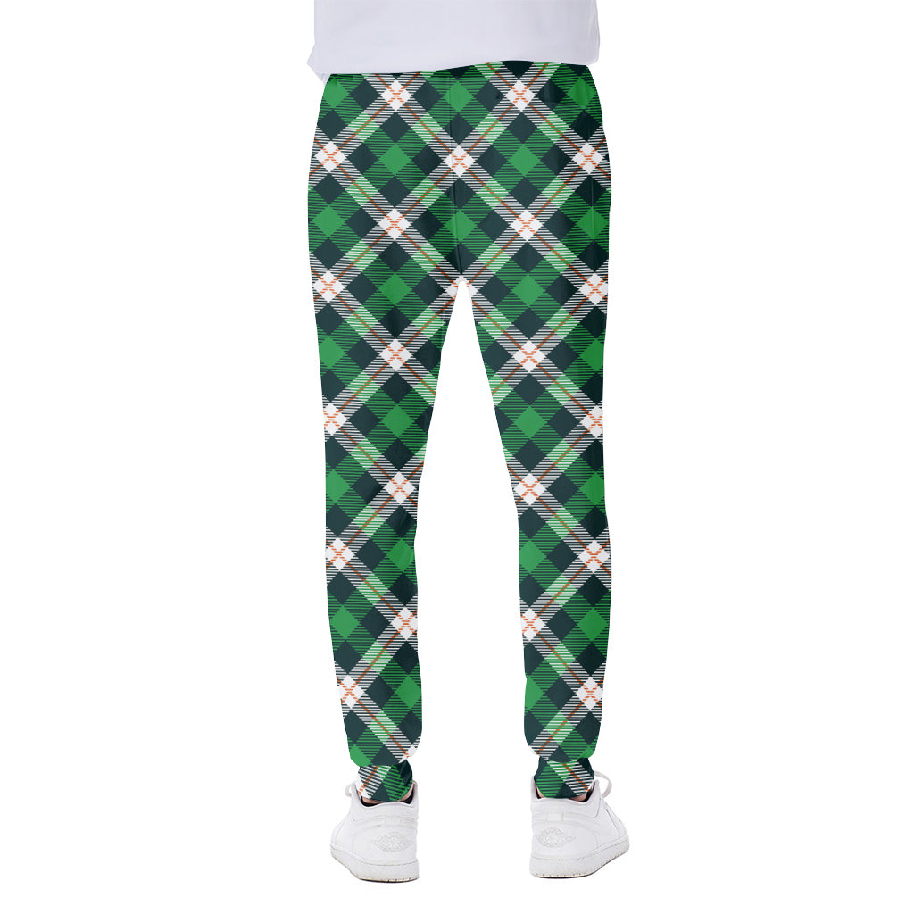 Saint Patrick's Day Irish Tartan Print Scuba Joggers