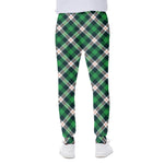 Saint Patrick's Day Irish Tartan Print Scuba Joggers