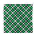 Saint Patrick's Day Irish Tartan Print Silk Bandana
