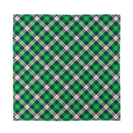 Saint Patrick's Day Irish Tartan Print Silk Bandana