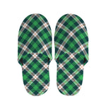 Saint Patrick's Day Irish Tartan Print Slippers