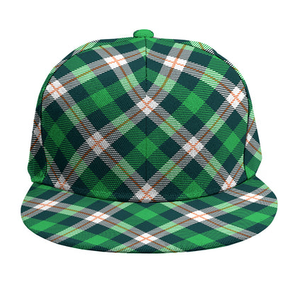 Saint Patrick's Day Irish Tartan Print Snapback Cap