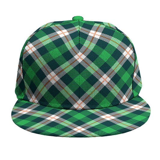 Saint Patrick's Day Irish Tartan Print Snapback Cap