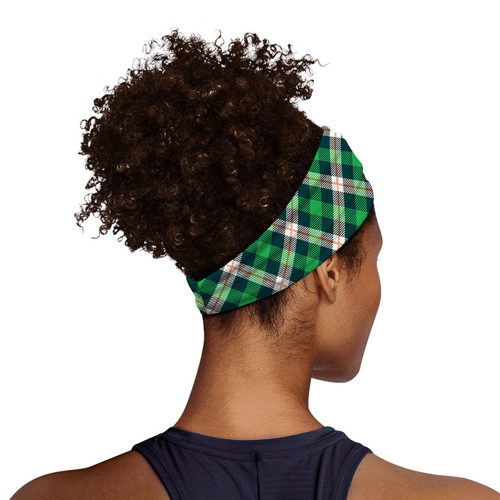 Saint Patrick's Day Irish Tartan Print Sports Headband