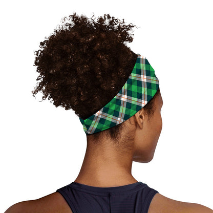 Saint Patrick's Day Irish Tartan Print Sports Headband