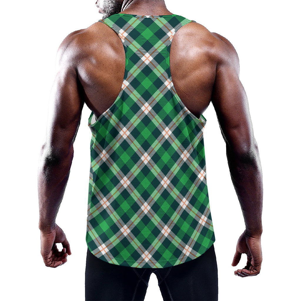 Saint Patrick's Day Irish Tartan Print Training Tank Top