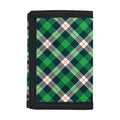 Saint Patrick's Day Irish Tartan Print Trifold Wallet