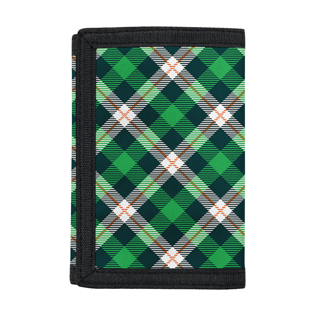 Saint Patrick's Day Irish Tartan Print Trifold Wallet