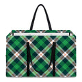 Saint Patrick's Day Irish Tartan Print Utility Tote Bag
