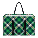 Saint Patrick's Day Irish Tartan Print Utility Tote Bag