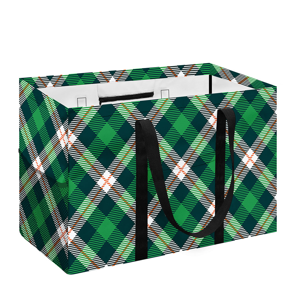 Saint Patrick's Day Irish Tartan Print Utility Tote Bag