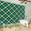 Saint Patrick's Day Irish Tartan Print Wall Sticker